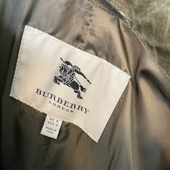 Vintage Burberry Suade Trenchcoat - Picture 3 of 17